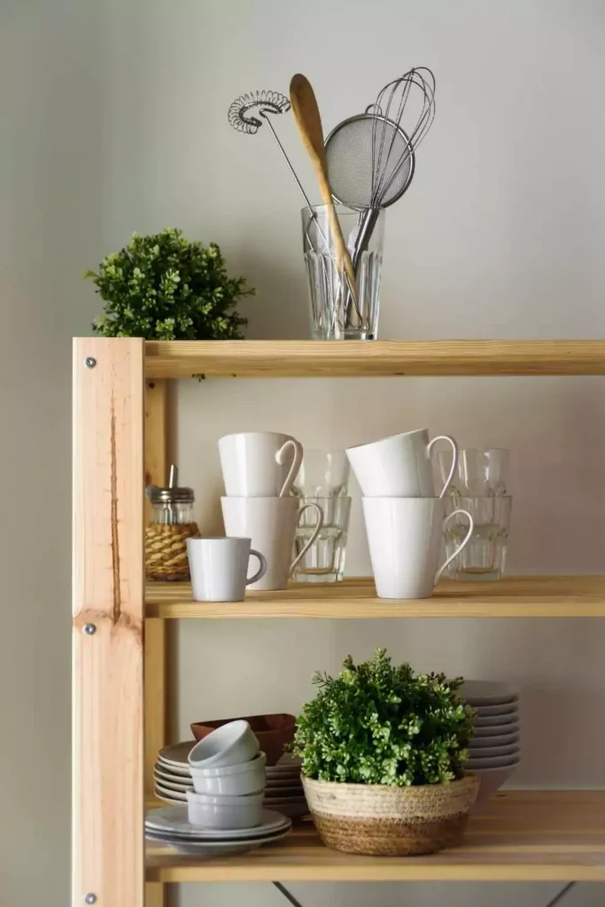 Use Open Shelves to Create Breathing Room