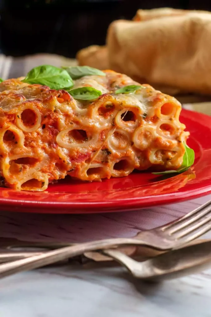 Baked Ziti with Cottage Cheese