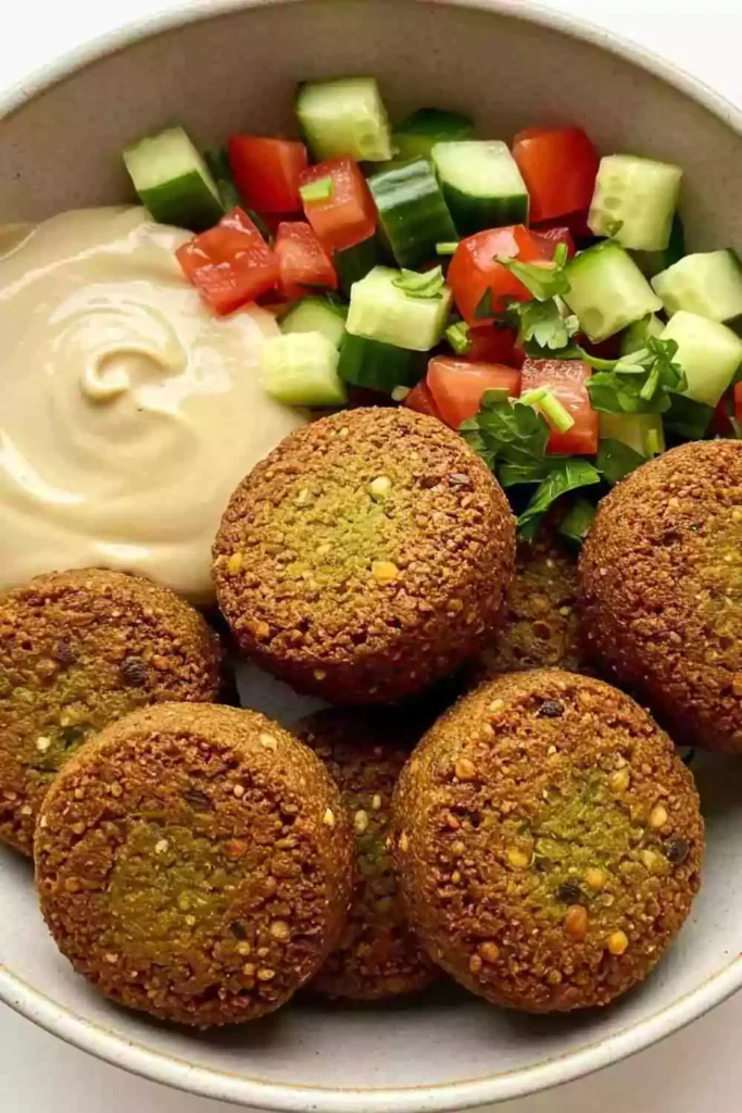 Chickpea Patties with Tahini Sauce