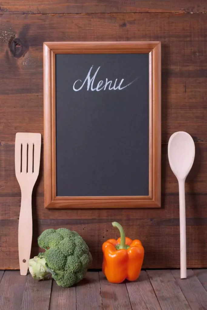 DIY Chalkboard Menu