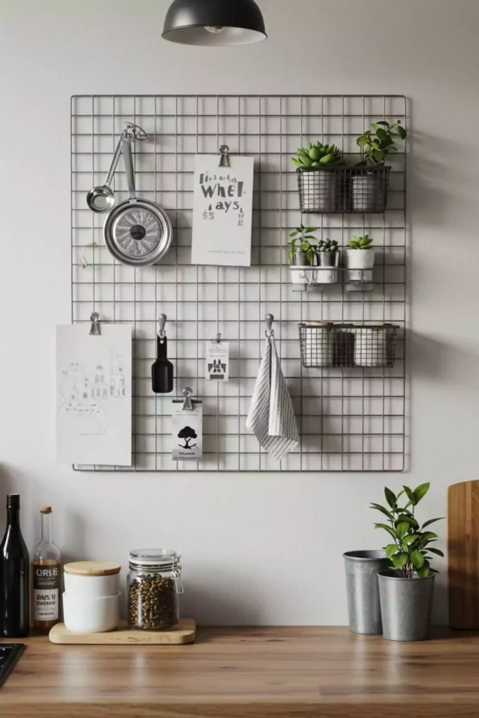 Hanging Wire Grid Organizer