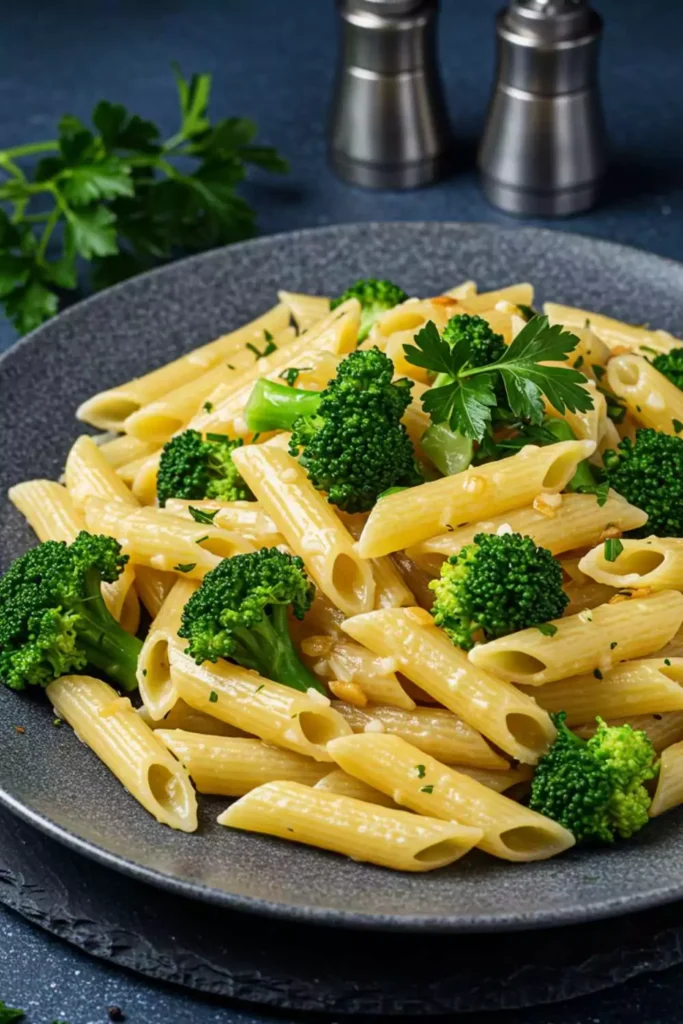 Pasta with Garlic Butter and Broccoli