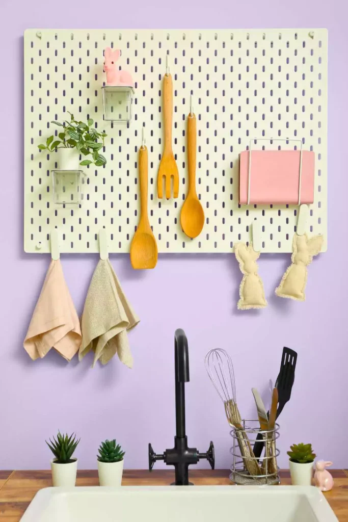 Pegboard Pantry Wall