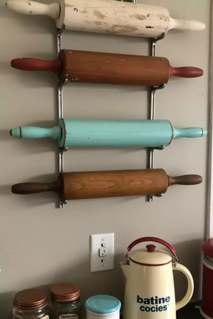 Rolling Pin Wall Rack