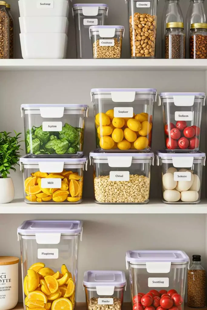 Use Clear Storage Containers