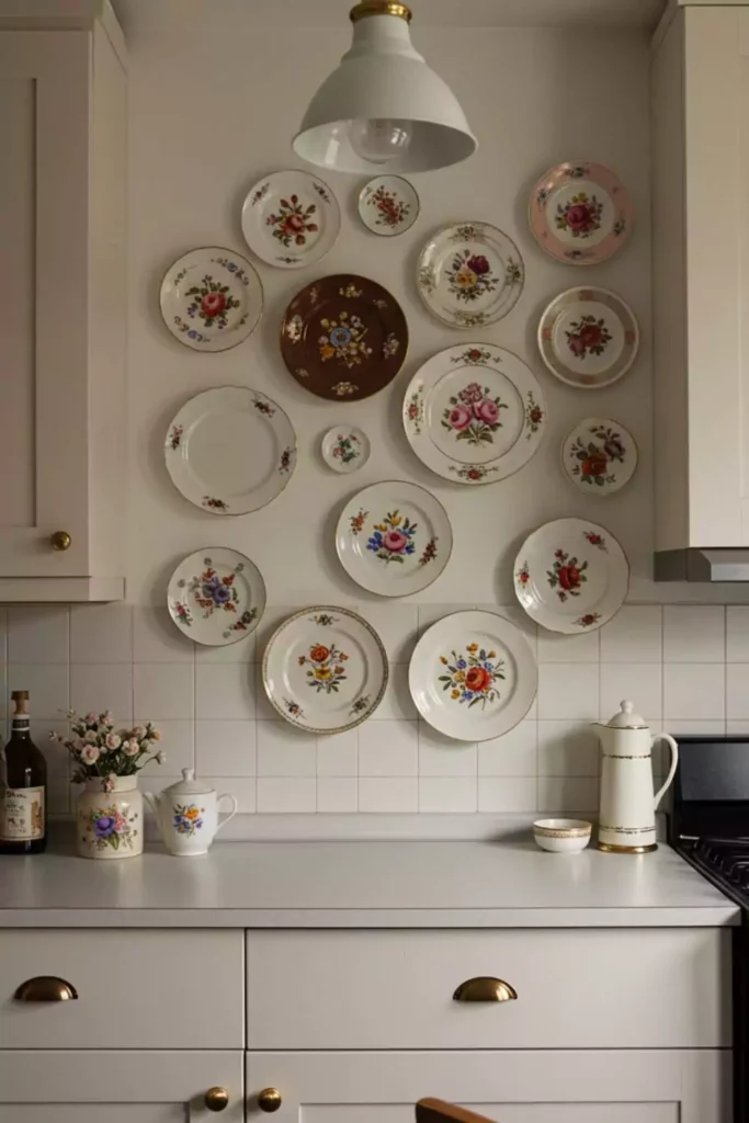 Vintage Plates as Art