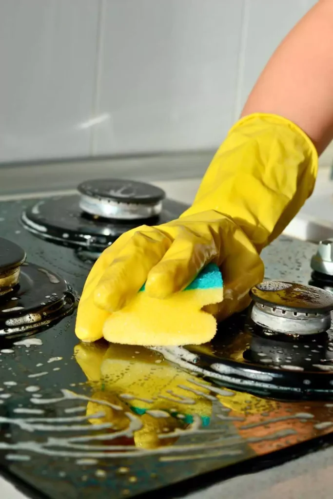 Baking Soda + Dish Soap = Grease Fighter Supreme