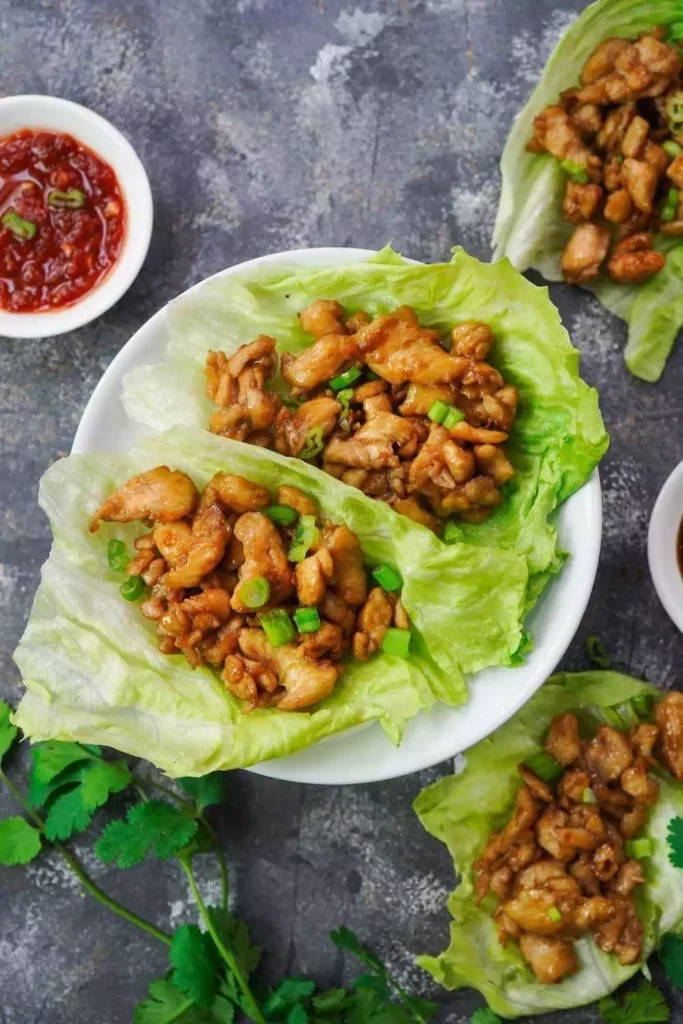 Buffalo Chicken Lettuce Wraps