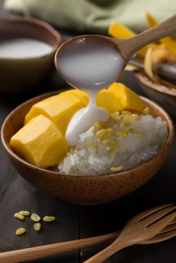 Chilled Mango Coconut Rice Pudding