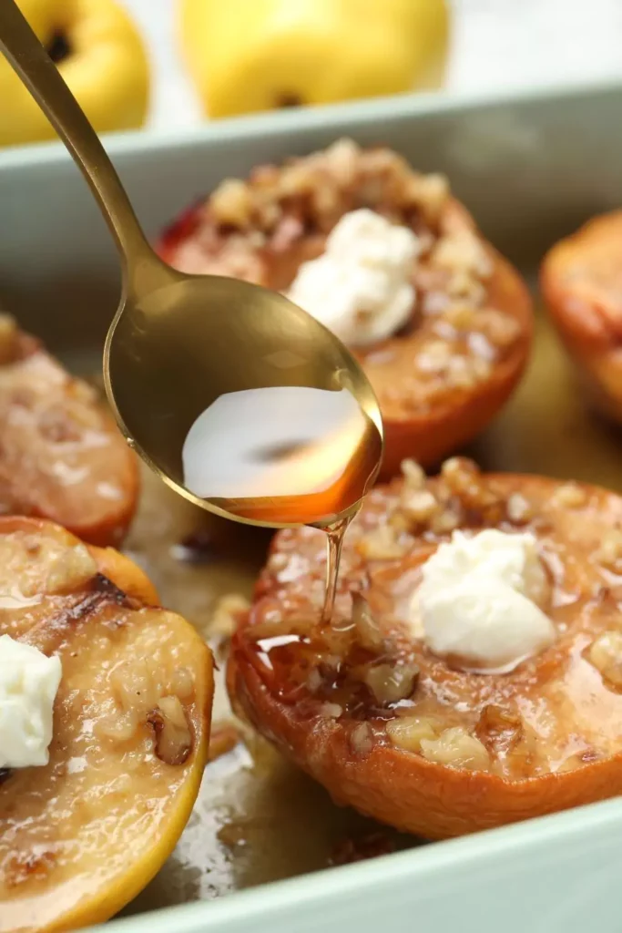 Cinnamon Sugar Roasted Peaches