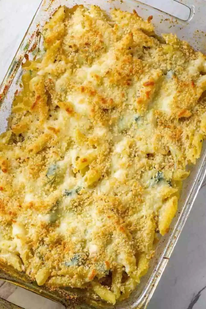 Dump-and-Bake Chicken Alfredo Casserole