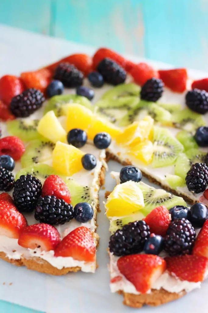 Fruit Pizza Recipe with Sugar Cookie Base