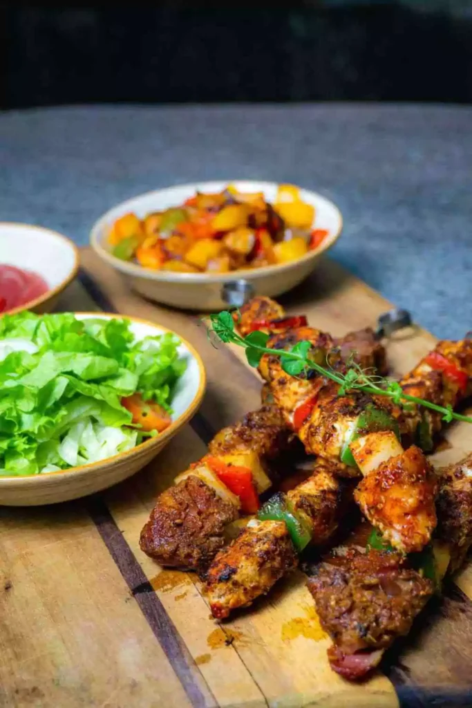 Grilled Chicken & Veggie Skewers