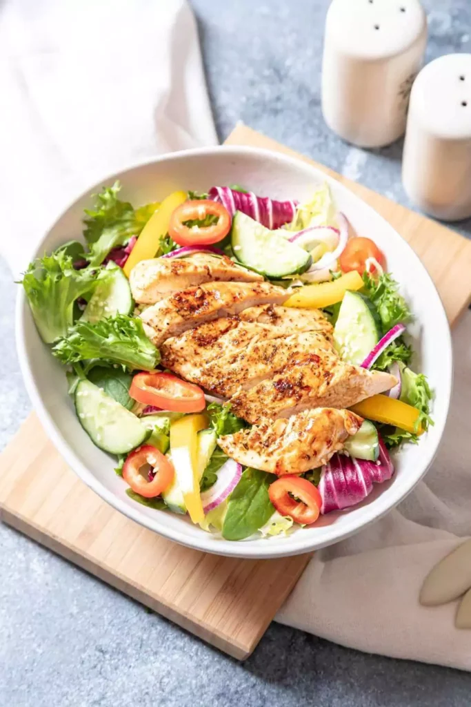 Grilled Chicken and Peach Salad