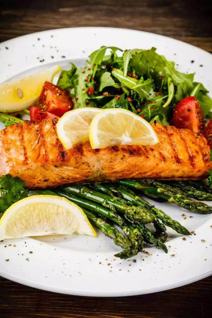 Grilled Salmon with Asparagus