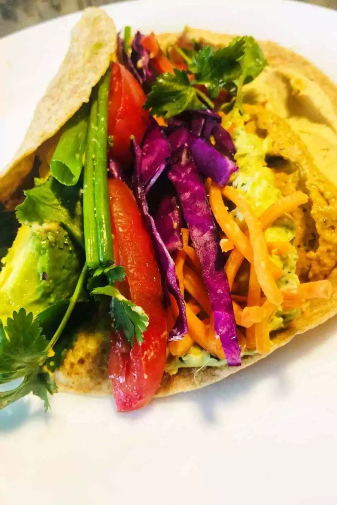 Grilled Veggie & Hummus Wraps