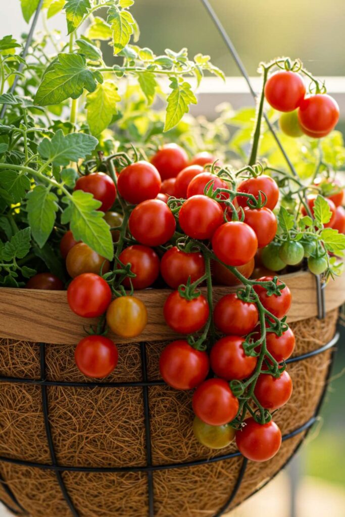 Hanging Baskets for Cherry Tomatoes