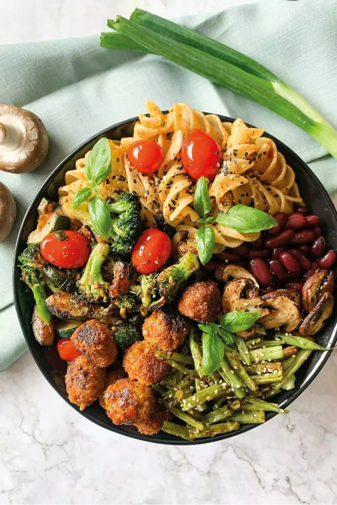 Mini Meatballs with Veggies