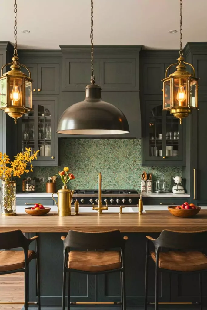 Mix of Vintage and Modern Lighting
