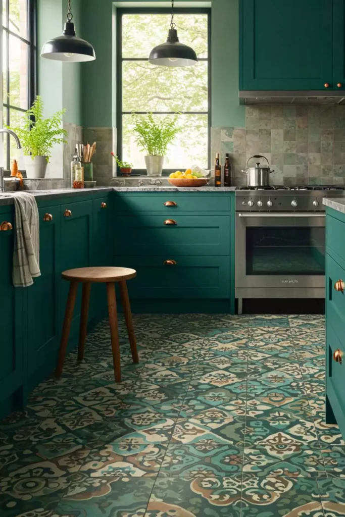 Patterned Floor Tiles That Tell a Story