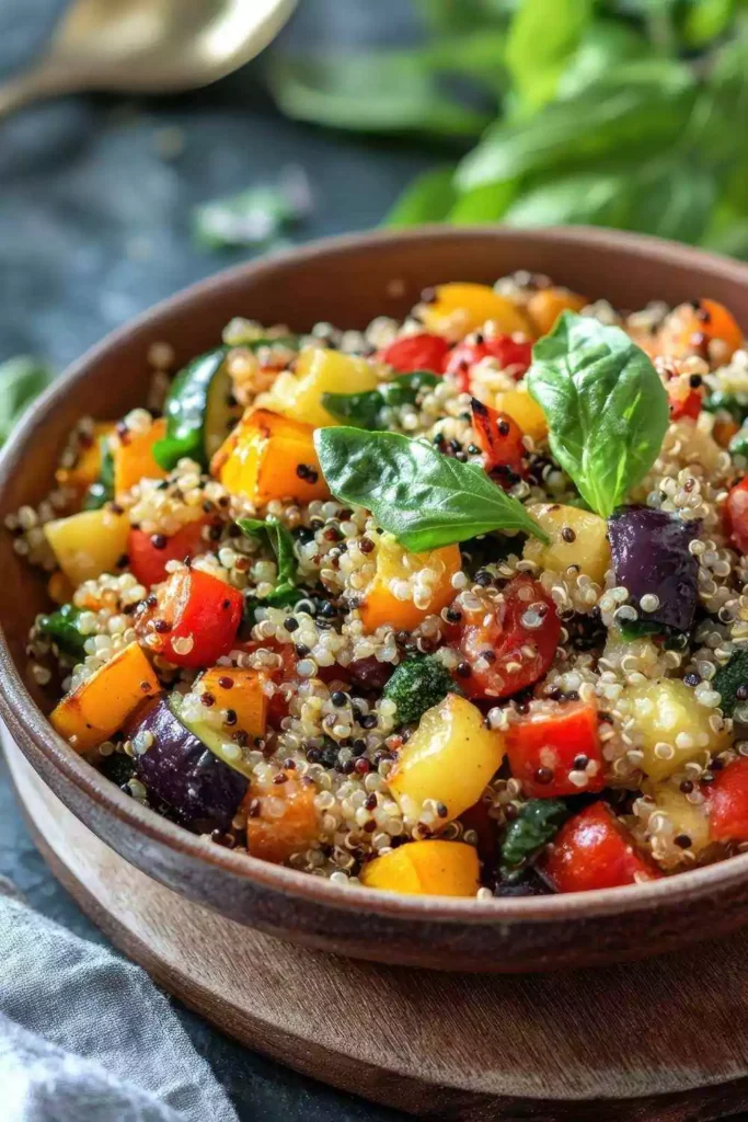 Quinoa and Roasted Veggie "Dressing"