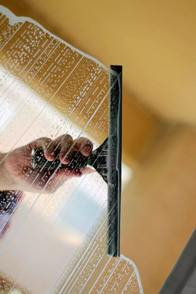 Repurpose a Squeegee for Counter Crumbs