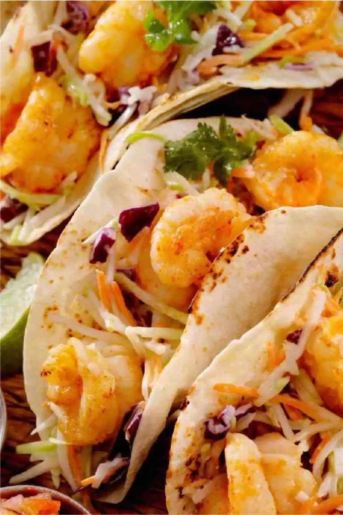 Shrimp Tacos with Cabbage Slaw