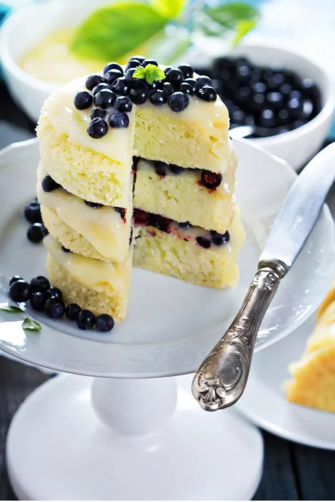 Simple Lemon Blueberry Cake
