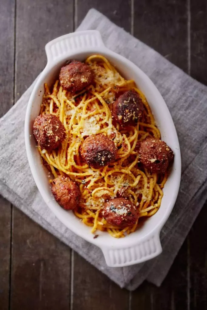 Spaghetti Squash and Meat Sauce Bake