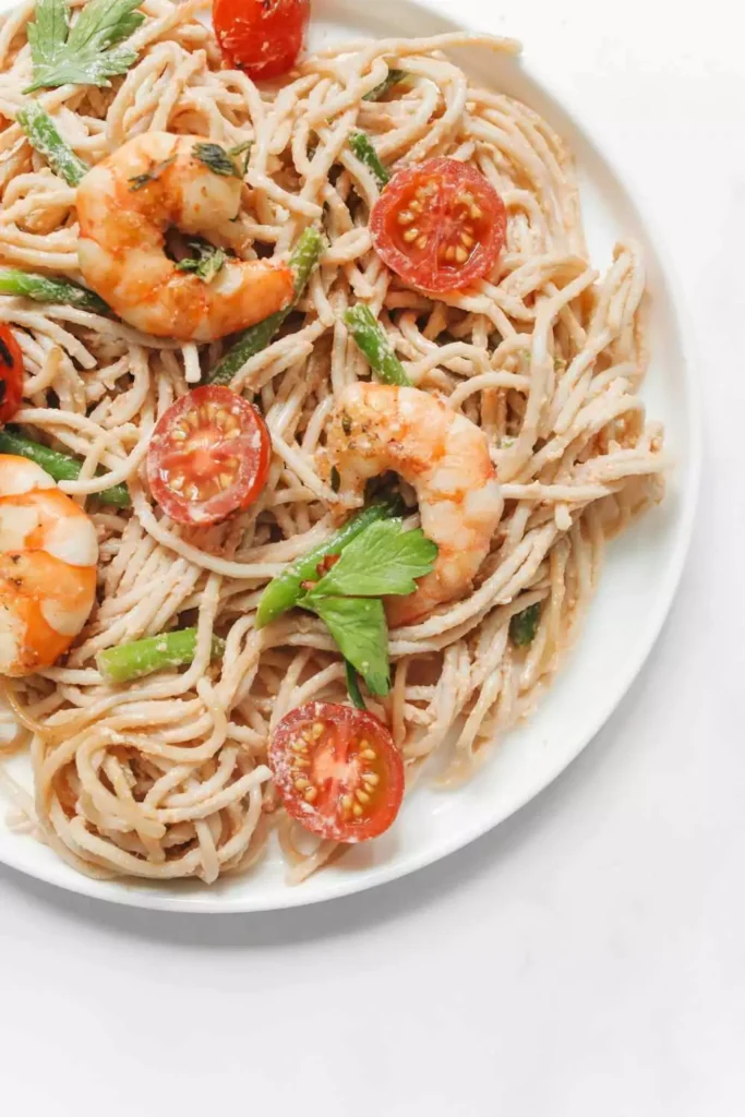 Spaghetti Squash with Cajun Shrimp