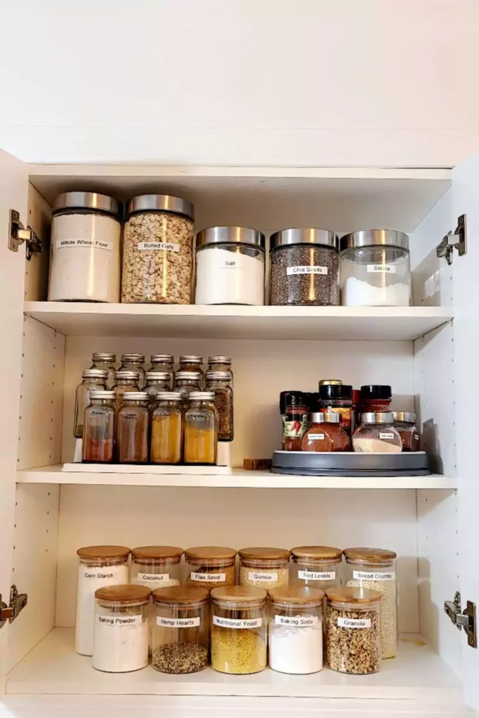 Use Matching Canisters for Dry Goods
