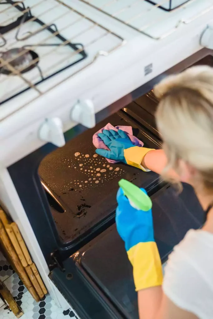 Vinegar Spray for Gas Oven Cleaning