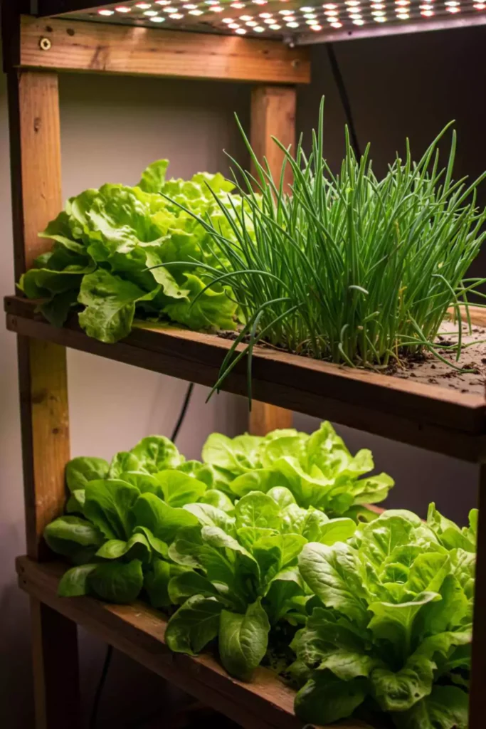 DIY Grow Light Shelf for Dark Corners