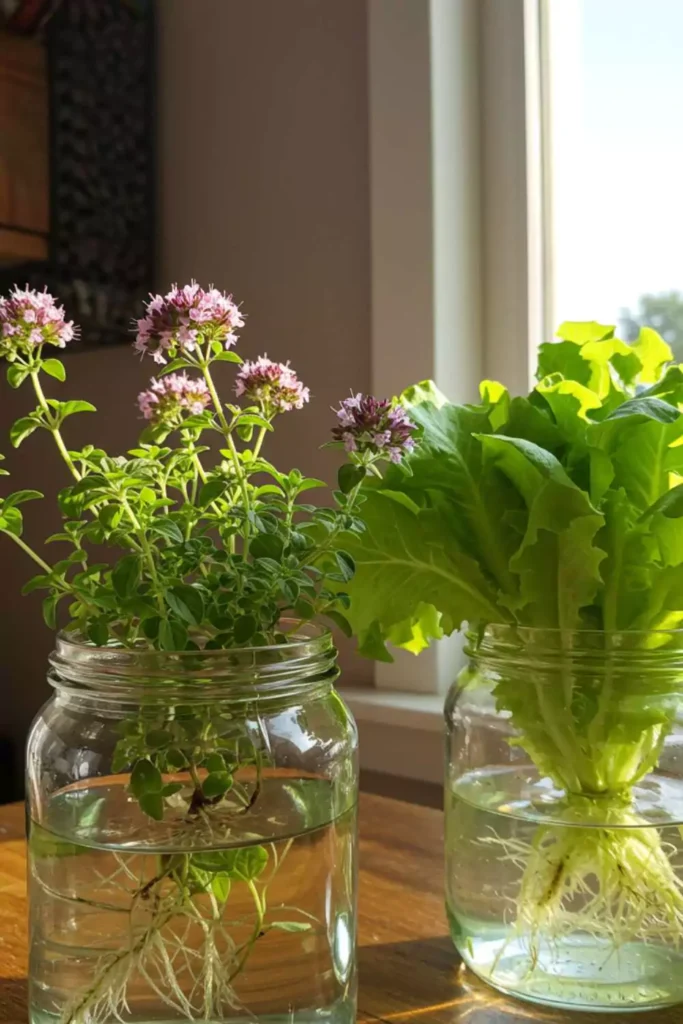 Hydroponic Jar Setups