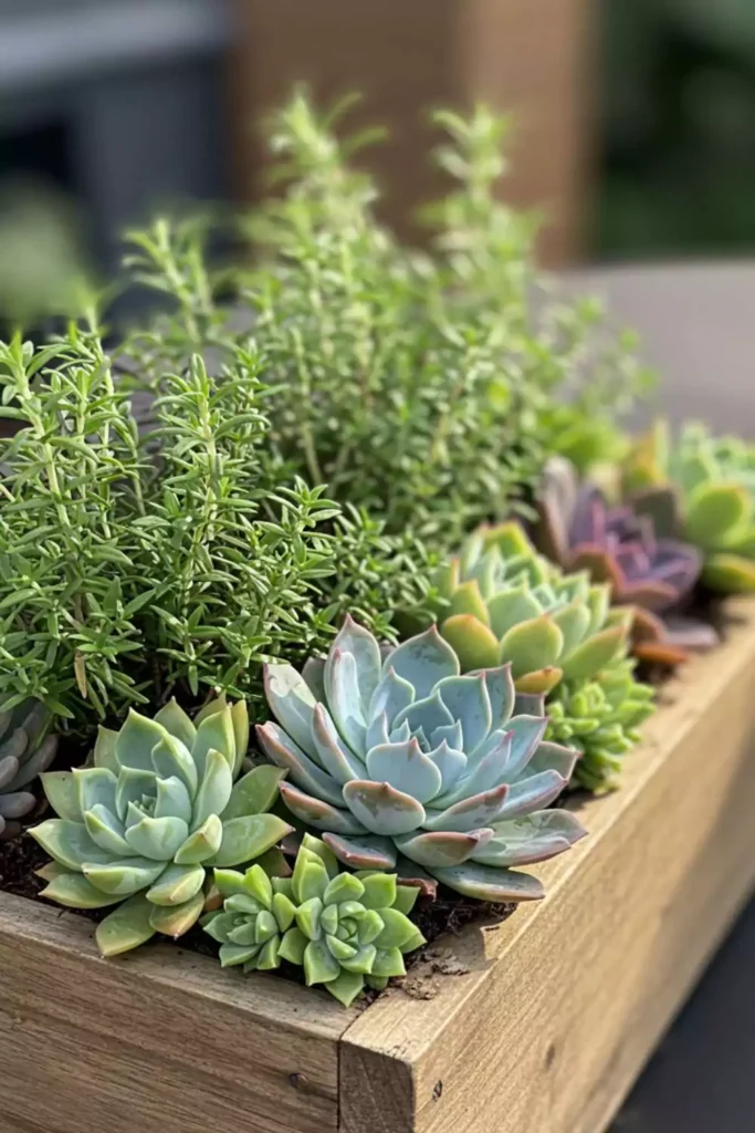 Succulent and Herb Combo Tray