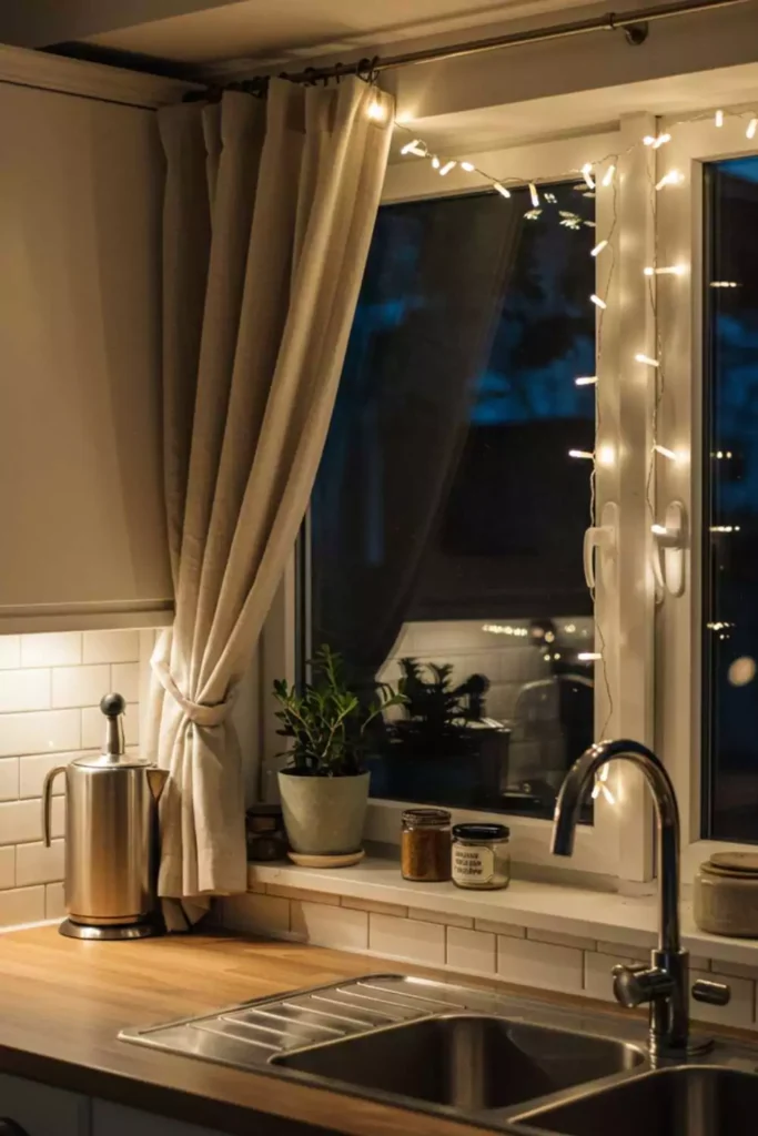 Add Warm Glow with Mini String Lights