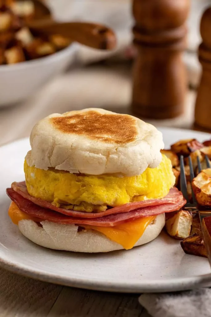Breakfast Sandwich on English Muffin