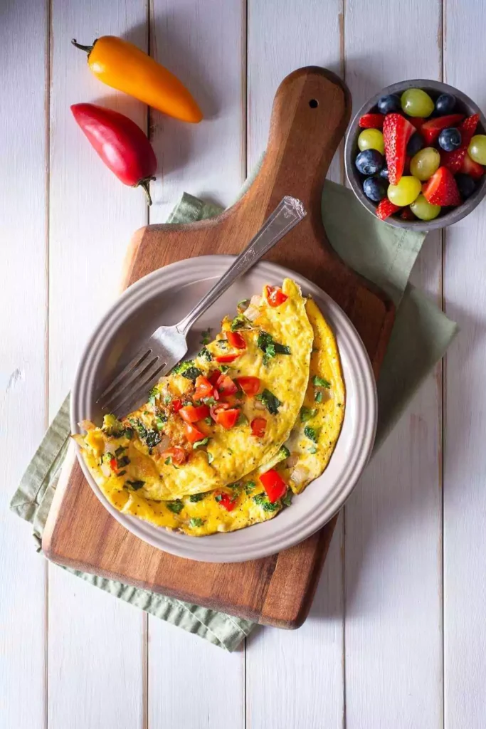 Cheesy Veggie Omelet
