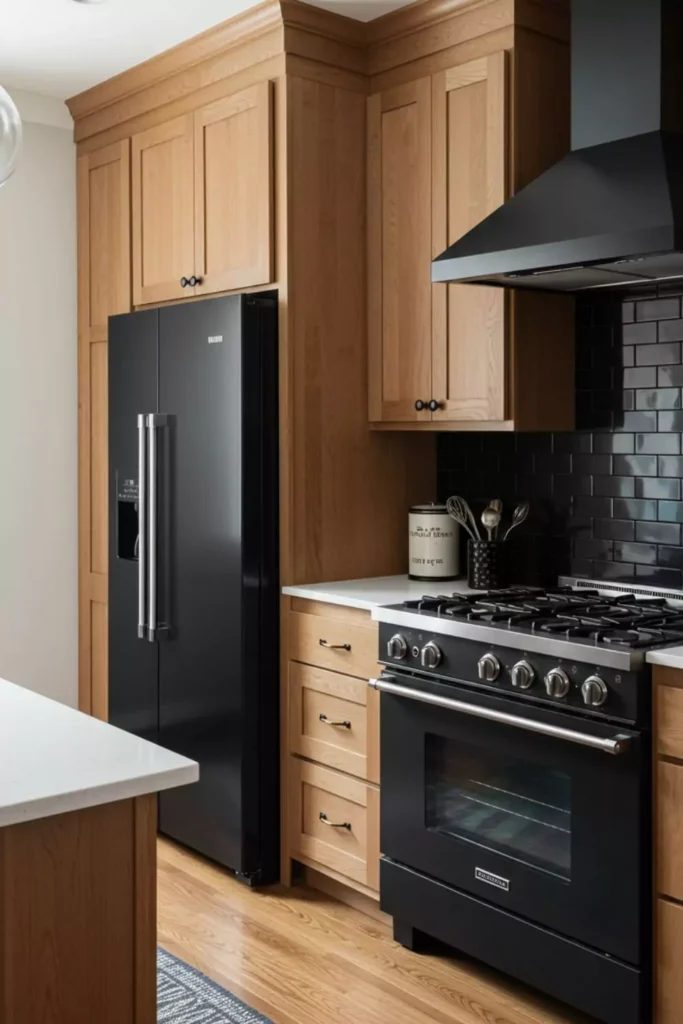 Go Moody with Kitchen Dark Appliances