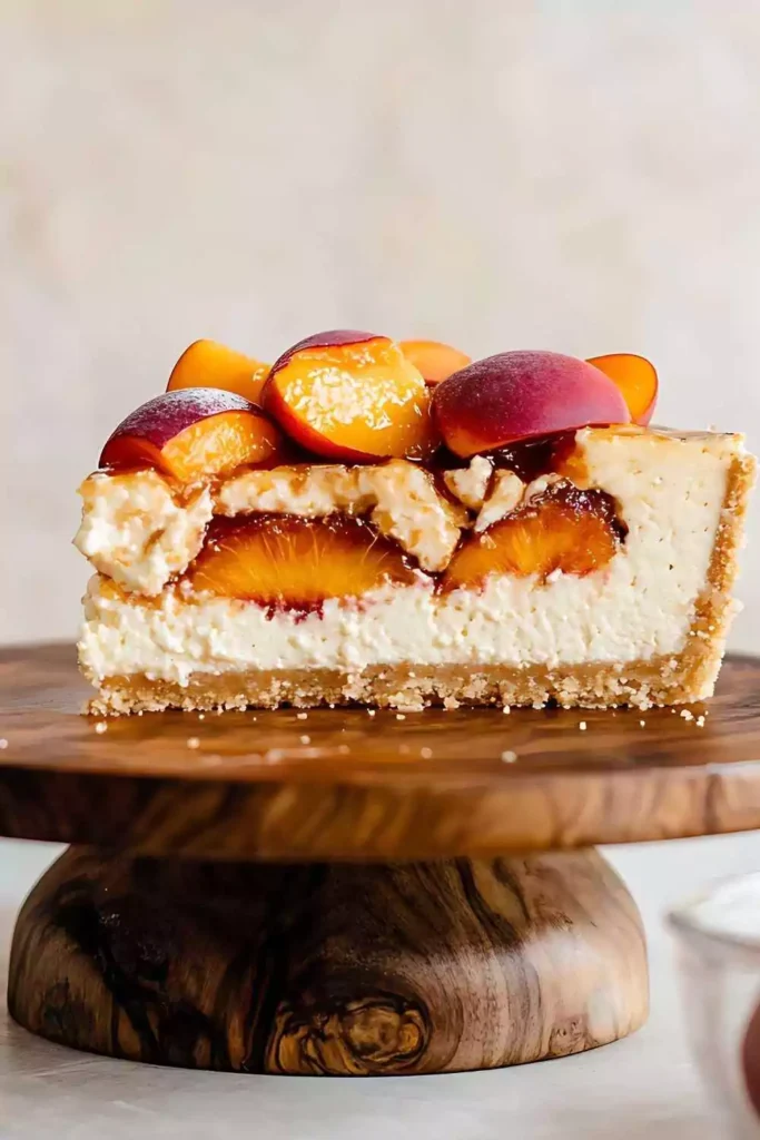 Nectarine Cheesecake Bars
