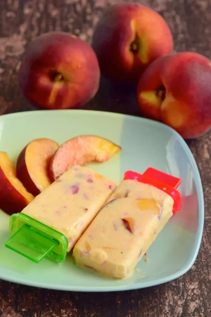 Nectarine Frozen Yogurt Pops