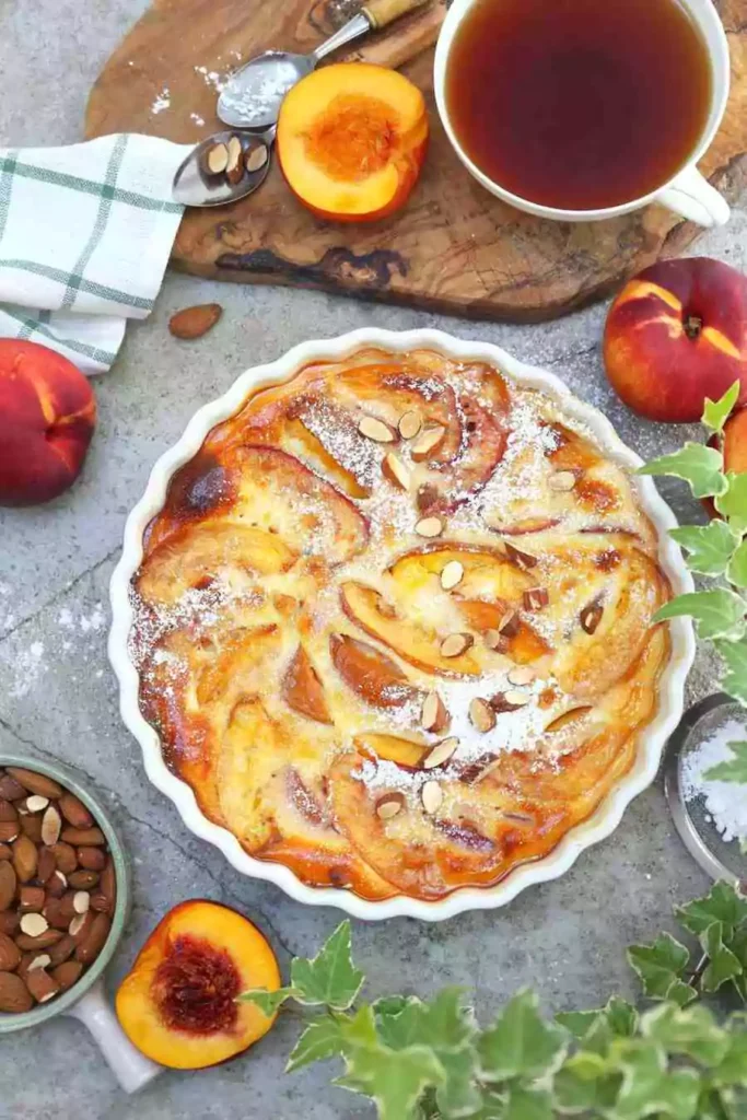 Nectarine and Almond Cake