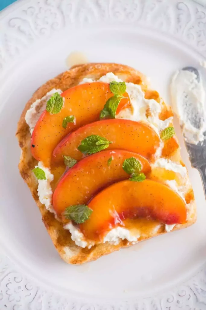  Nectarine and Ricotta Toast