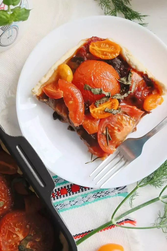 No-Crust Tomato Pie