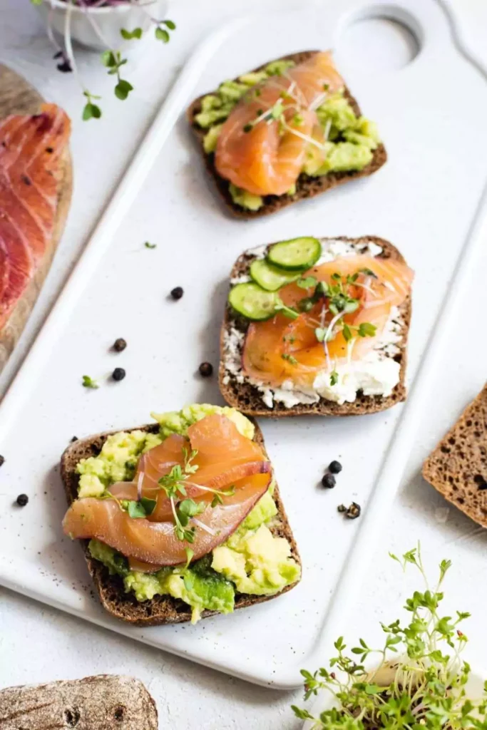 Smoked Salmon & Cucumber on Rye