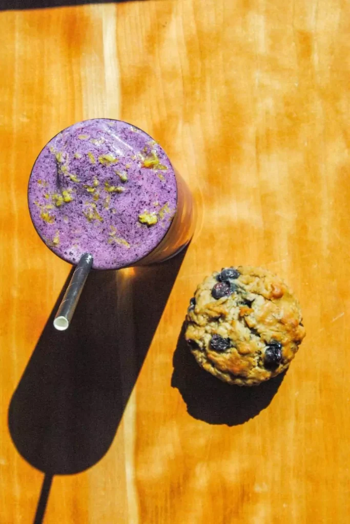 Smoothie with a Side of Muffin