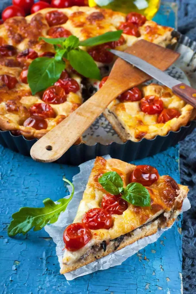 Tomato Pie with Fresh Mozzarella