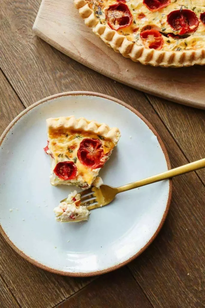 Tomato Pie with Parmesan Crust